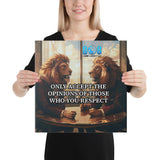 Transform your space with the Acceptable Opinions Canvas—art that inspires unity and wisdom. This meaningful piece serves as a daily reminder of how to accept others’ opinions with grace, how to accept other people’s opinions without judgment, and how to accept different opinions in a divided world. Infused with timeless inspiration drawn from accepting others opinions quotes, this canvas doesn’t just decorate your wall—it elevates your mindset, sparks thoughtful conversations, and showcases your commitment