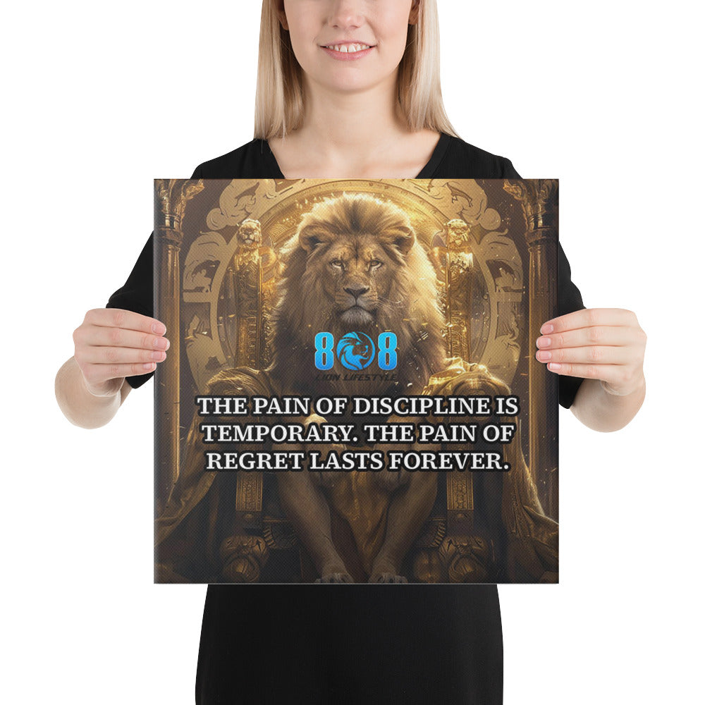 Success demands sacrifice, and our Discipline vs Regret Canvas is your daily reminder to stay the course. The Pain of Discipline Motivational Canvas Wall Art inspires endurance, while the Regret Lasts Forever Inspirational Quote Canvas Print keeps you focused on what matters. With Self-Discipline and Success Motivational Canvas Decor and Choose Discipline Over Regret Inspirational Wall Canvas, elevate your mindset. Invest in growth—Add to cart today.
