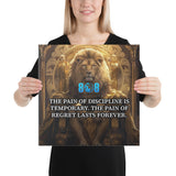 Discipline vs Regret Canvas