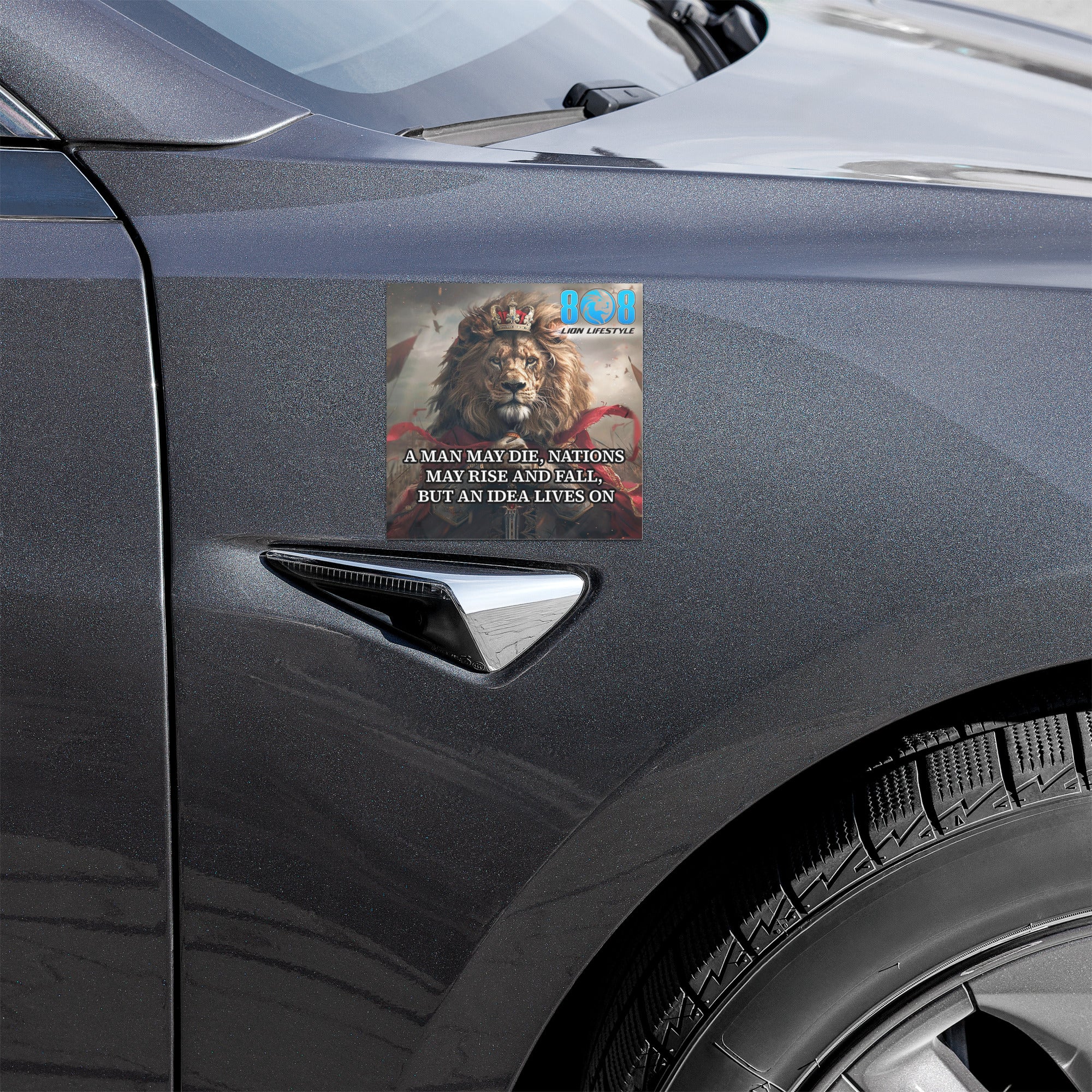 The Idea Lives On Car Magnet turns every drive into a reminder of lasting impact. This Powerful ideas car magnet fuels purpose, while the Legacy mindset vehicle magnet keeps your thinking long-term. Crafted as a Timeless wisdom car magnet, it reflects influence that transcends moments, serving as an Influence beyond life magnet for daily inspiration. Add to cart now and carry ideas that endure.