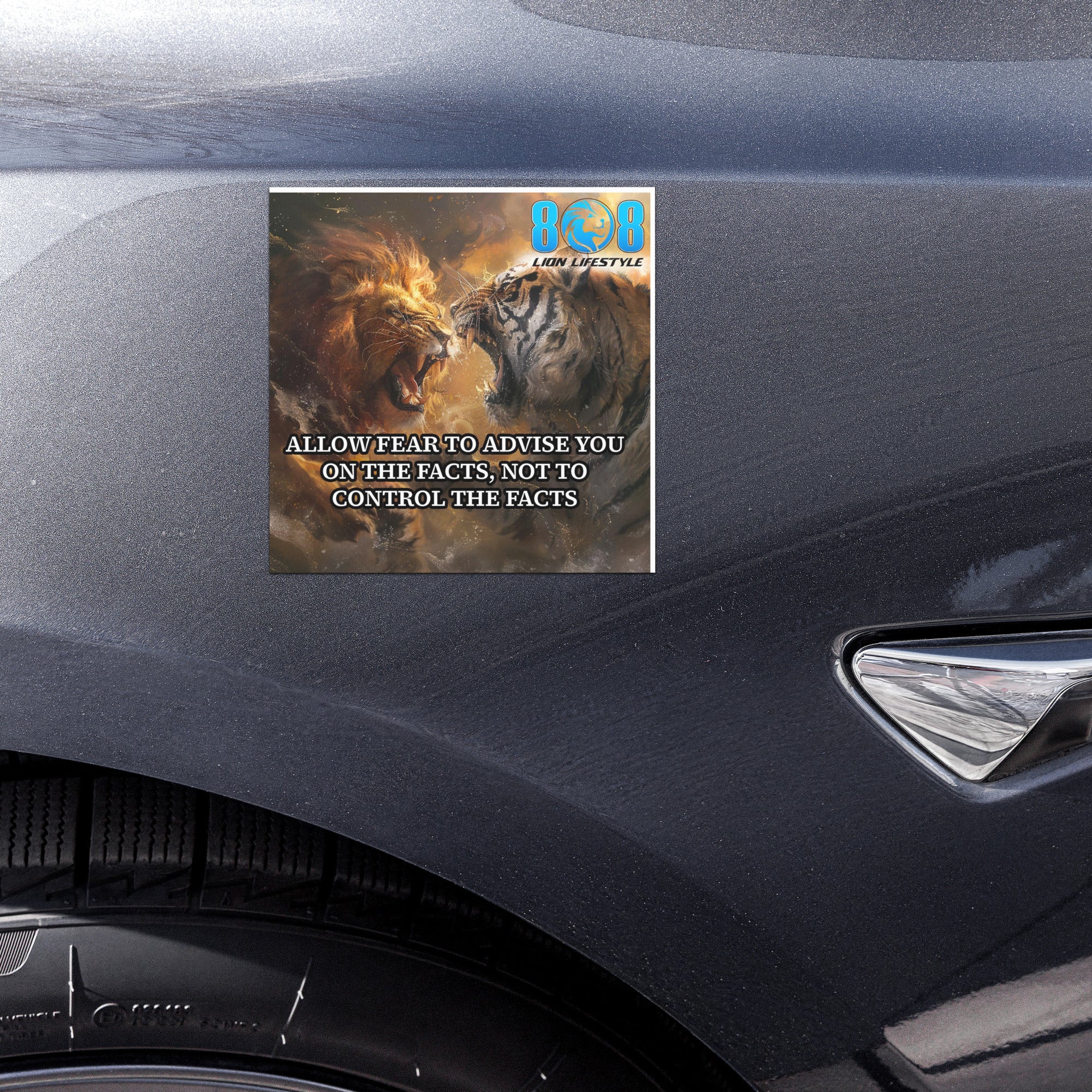 The Fear On Facts Car Magnet keeps your decisions grounded in truth, not emotion. This Fear vs facts mindset car magnet reinforces clarity under pressure, while the Emotional control reminder magnet helps you stay steady. Designed as a Rational thinking vehicle magnet, it empowers bold choices through a Courageous decision car magnet message you see every day. Add to cart now and think clearly on every drive.