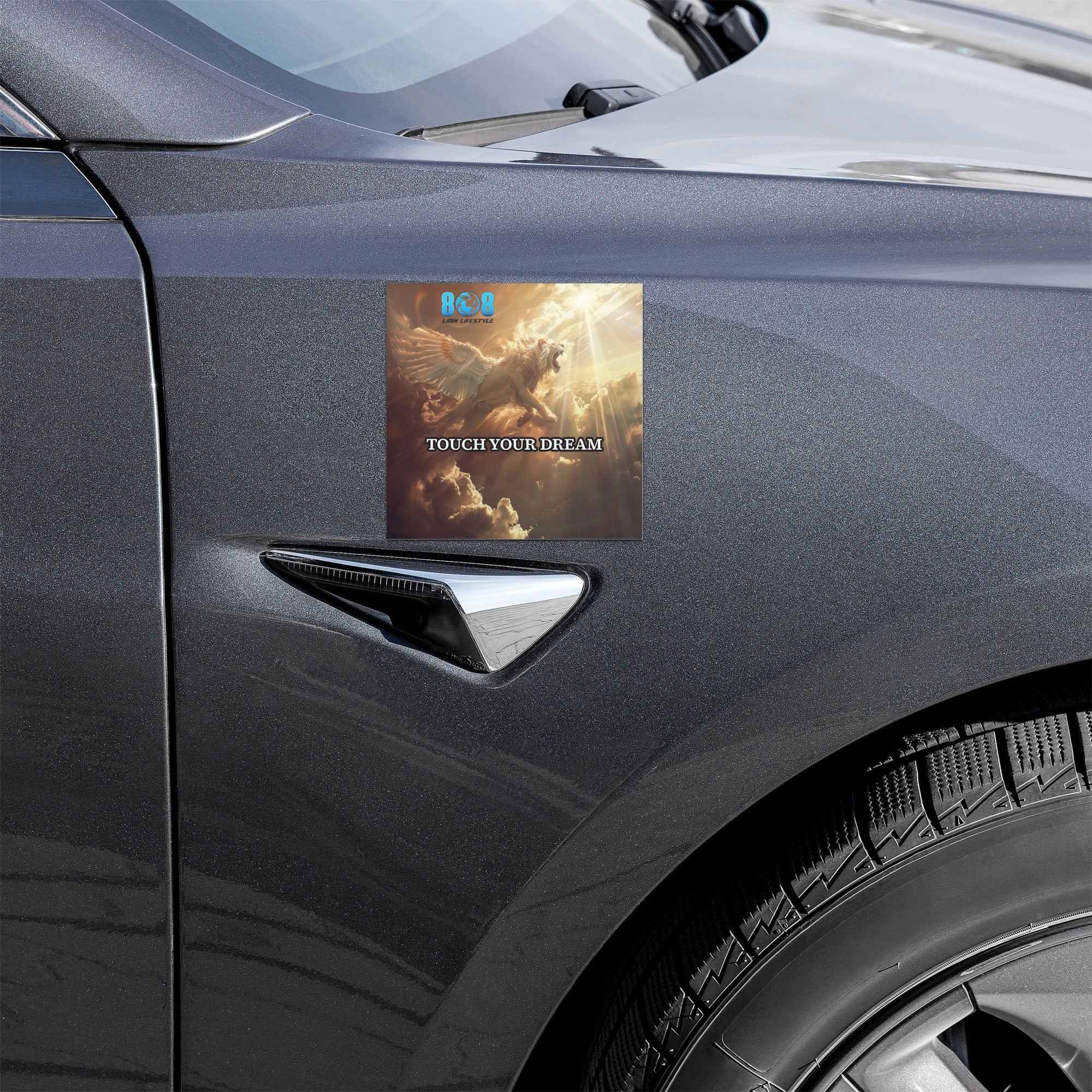 Turn every drive into progress with the Touch Your Dream Canvas Car Magnet, a powerful Dream activation motivational car magnet designed to keep your goals front and center. This Daily vision reminder vehicle magnet reinforces focus and belief. Feel momentum build through Goal manifestation inspiration car magnet energy, driven by a Success visualization quote car magnet that keeps you moving forward. Add to cart