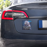 Warning To Helping Hands Car Magnet