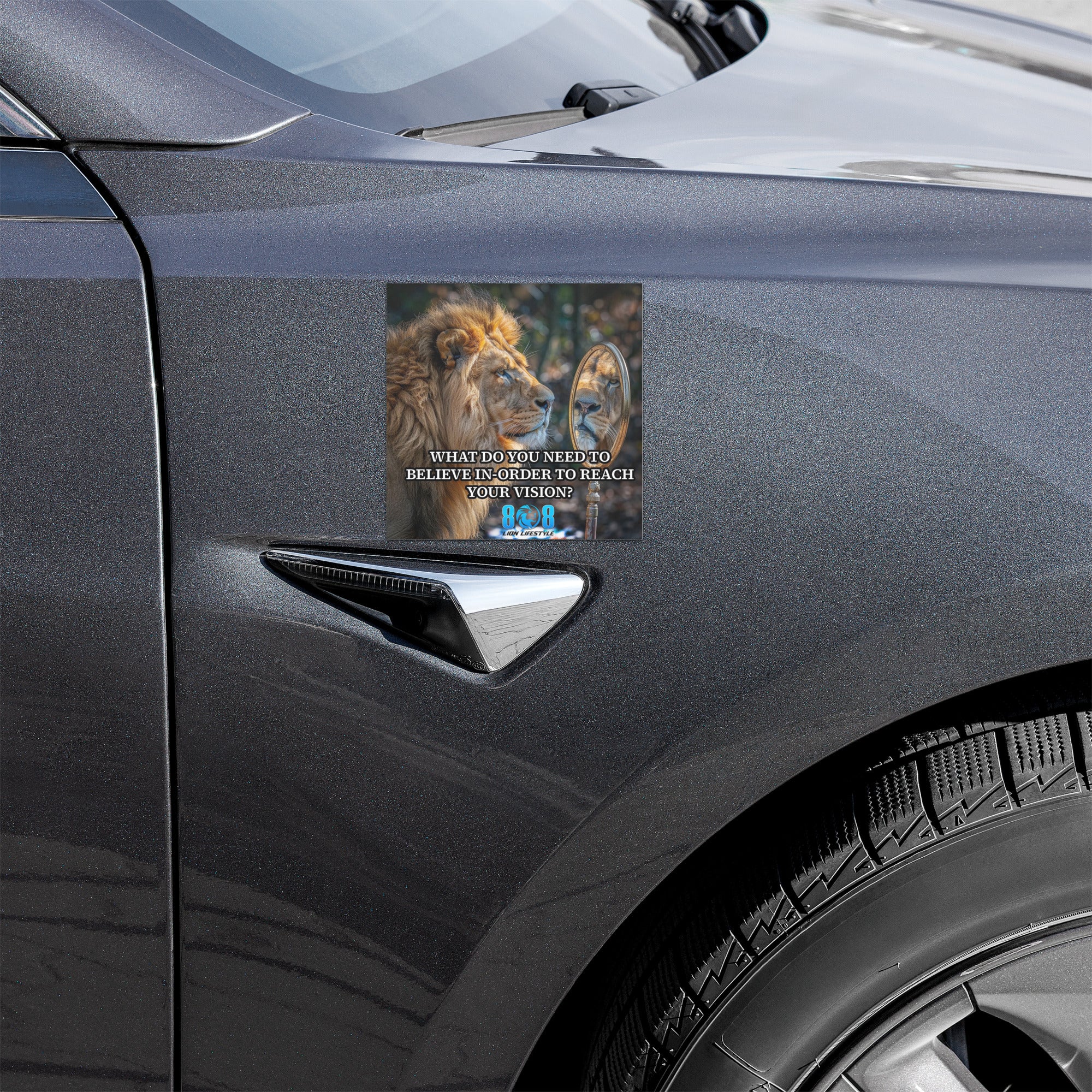 Belief Vision Question Car Magnet challenges you to think deeper on every drive. Ask What must you believe to succeed car magnet wisdom while reinforcing focus as a Vision driven mindset inspirational vehicle magnet. Designed as a Belief creates reality motivation car magnet, it sharpens intention and action. Use this Goal clarity question daily reminder magnet to align belief with vision and execution. Add to cart.