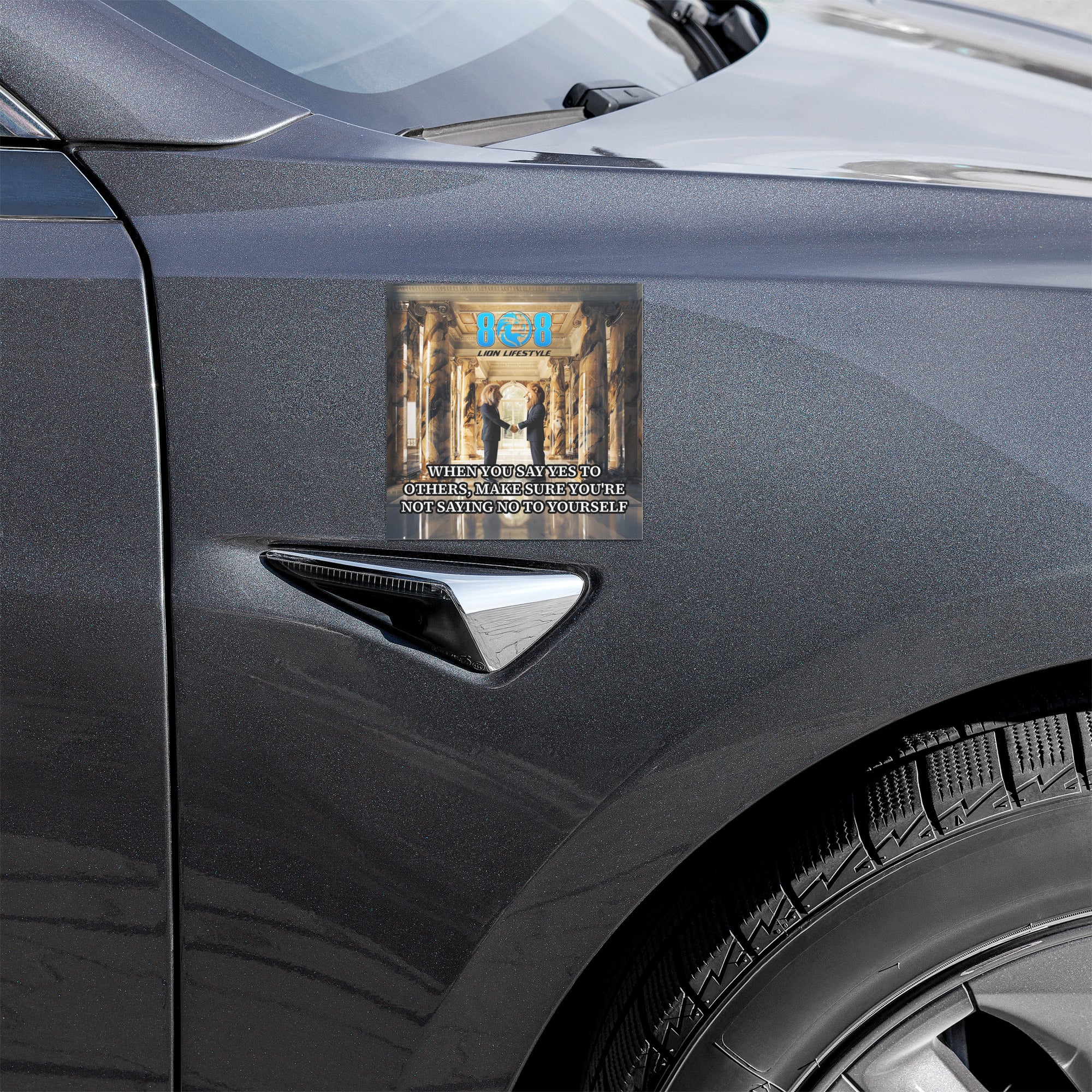 Yes & No Awareness Car Magnet is a daily reminder to honor your time and energy. This Set healthy boundaries car magnet strengthens clarity as a Self-respect decision making vehicle magnet. Stay aligned with purpose using a Prioritize yourself mindset daily reminder magnet that protects focus. Designed as a Balance giving and self care car magnet, it empowers confident choices without guilt or burnout. Add to cart.