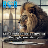 Build unstoppable momentum with the Compound Effect Sticker, a bold reminder that small actions shape massive outcomes. This Consistency creates success quote sticker reinforces daily effort, while the Small actions big results decal keeps progress visible. Designed as a Daily discipline motivational sticker and Long term growth mindset sticker, it turns patience into power. Stay consistent—Add to cart now.