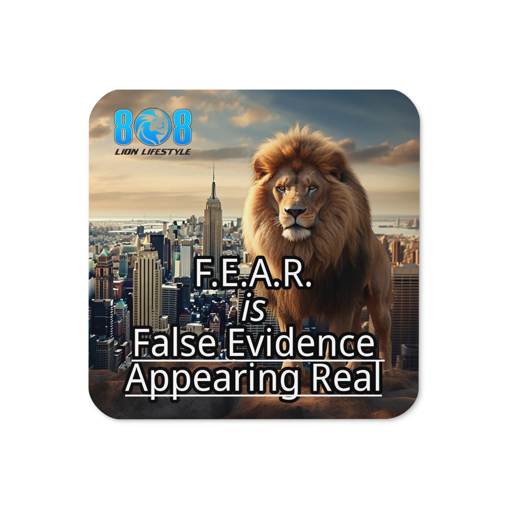 Rewrite your story with the FEAR Coaster, a bold reminder that fear is only an illusion. This courage over fear coaster empowers your mindset, while the fearless mindset coaster reinforces inner strength. Rise above limitations with the overcoming fear drink coaster and ground yourself in truth through this strength in truth coaster. Step into courage today—Add to cart now.