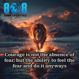 Unleash bold action with the Courage Sticker, a daily reminder that growth begins where comfort ends. This Feel the fear do it anyway sticker fuels decisive movement, while the Brave action motivational sticker strengthens resilience. Designed as an Overcome fear quote decal and Fearless mindset reminder sticker, it keeps you advancing despite doubt. Step forward boldly—Add to cart now.