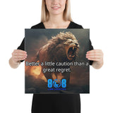 Stay grounded in timeless truth with our Better Caution Canvas, a bold reminder that wisdom often lies in patience and careful steps. This striking Better Caution design for sale blends art with meaning, making it perfect for any home, office, or personal sanctuary. More than décor, it delivers a powerful Better Caution lesson for sale that inspires thoughtful living. Elevate your space with our Better Caution wall art for sale, infused with ancient wisdom for sale. Shop now and decorate with purpose.