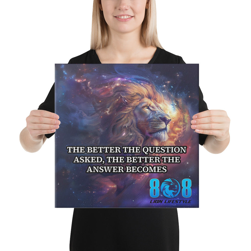 Unlock deeper wisdom with our Better Questions Canvas, a striking reminder that clarity begins with curiosity. This inspiring Better Questions design for sale is more than décor—it’s a mindset shift that elevates your space and your thinking. Perfect for home, office, or study, it delivers a timeless Better Questions lesson for sale that sparks insight and growth. Transform your walls with bold Better Questions wall art for sale, featuring an empowering better answers quote for sale. Shop now