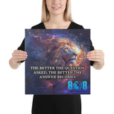 Unlock deeper wisdom with our Better Questions Canvas, a striking reminder that clarity begins with curiosity. This inspiring Better Questions design for sale is more than décor—it’s a mindset shift that elevates your space and your thinking. Perfect for home, office, or study, it delivers a timeless Better Questions lesson for sale that sparks insight and growth. Transform your walls with bold Better Questions wall art for sale, featuring an empowering better answers quote for sale. Shop now