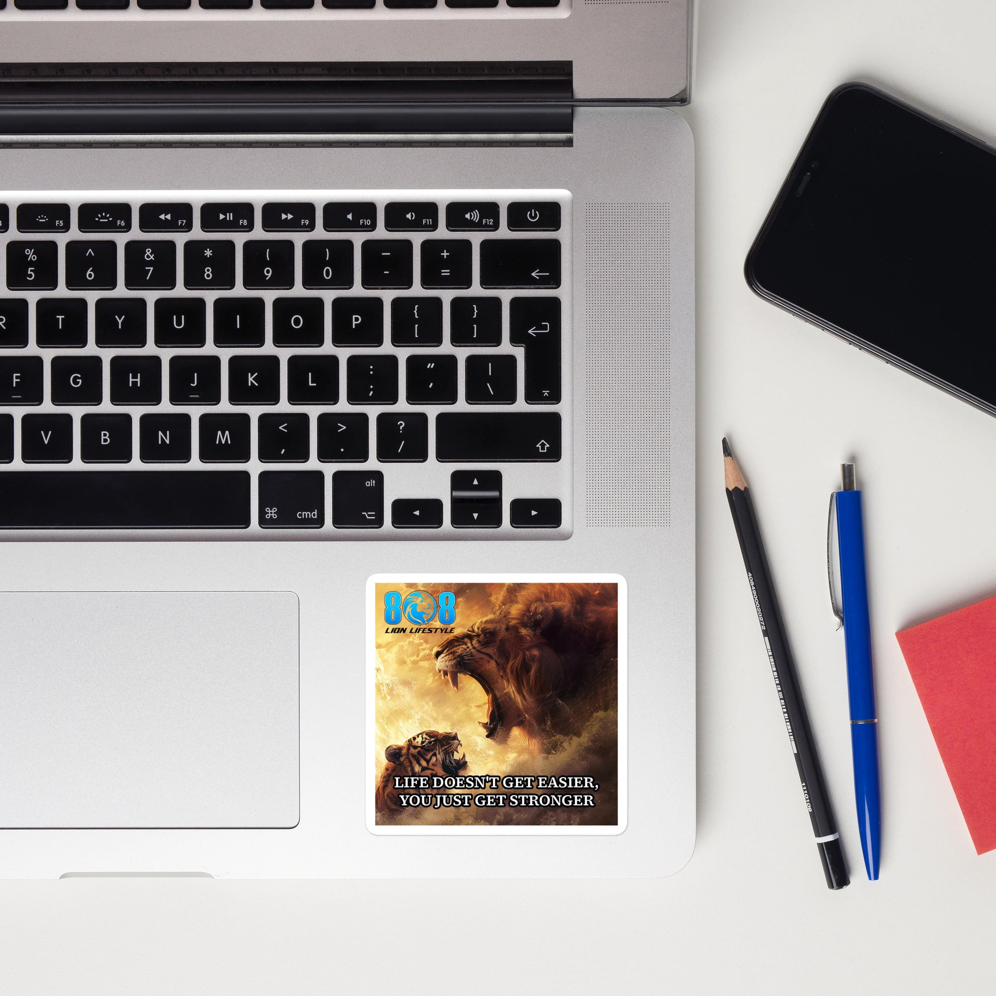Rise above every challenge with the Get Stronger Sticker, built for those who refuse to break. This Stronger every day motivational sticker reinforces relentless progress, while the Mental toughness quote sticker sharpens your edge. Power your environment with a Resilience mindset laptop sticker and Strength through adversity inspirational sticker. Pressure builds power—Add to cart now.