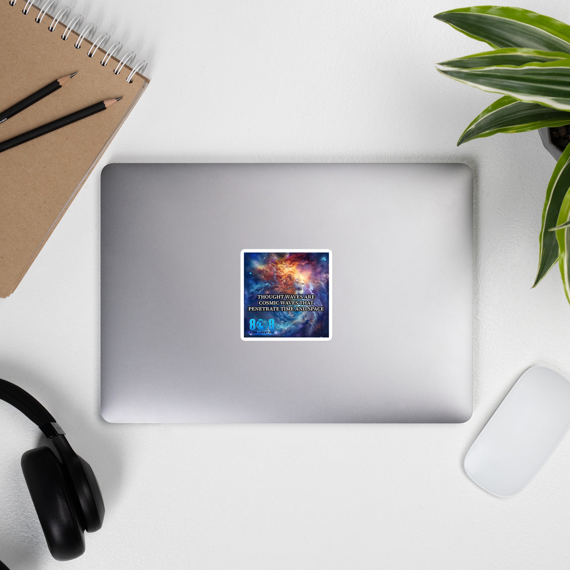 Your thoughts travel farther than you see. The Thought Waves Sticker reminds you that intention shapes outcomes. This Thoughts are energy quote sticker reinforces awareness, while the Quantum consciousness motivational sticker expands perspective. Elevate your focus with the Mind waves create reality decal and the Power of thought mindset sticker — add to cart now and direct your reality today.