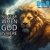 Walk boldly in faith with the No Fear T-Shirt, a powerful reminder that God’s presence conquers doubt. Wear the Faith Over Fear Christian Shirt to inspire courage, or the God Is With Me Inspirational Tee to spread hope. The Trust In God Motivational Quote T-Shirt and Fearless Through Faith Graphic Shirt strengthen your spirit daily. Live fearless with faith—Add to cart today!