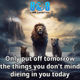 The Do It Today Sticker is your daily push to stop waiting and start winning. This bold Stop procrastinating motivational sticker sparks urgency, while the Take action now quote sticker drives immediate movement. Designed as an Act before it's too late inspirational sticker and Execution over delay mindset sticker, it demands results. Add to cart now and act today.