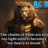 Break free with the Chains Of Habit Sticker, a bold reminder that small actions shape your destiny. This Break bad habits motivational sticker keeps you aware daily, while the Discipline over addiction quote sticker strengthens resolve. Build momentum with the Habit formation mindset sticker and stay sharp using the Self-control inspirational laptop sticker. Master your habits before they master you. Add to cart now.