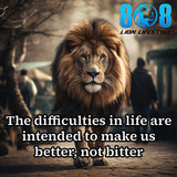 Rise above adversity with the Life Difficulties Canvas, a daily reminder that trials shape strength. Inspire resilience with Challenges Make Us Stronger Motivational Wall Art, choose growth with the Better Not Bitter Inspirational Quote Canvas Print, and embrace courage through the Overcoming Life Struggles Canvas Wall Decor and Strength Through Hardship Motivational Quote Canvas. Add to cart today and turn obstacles into stepping stones for success!
