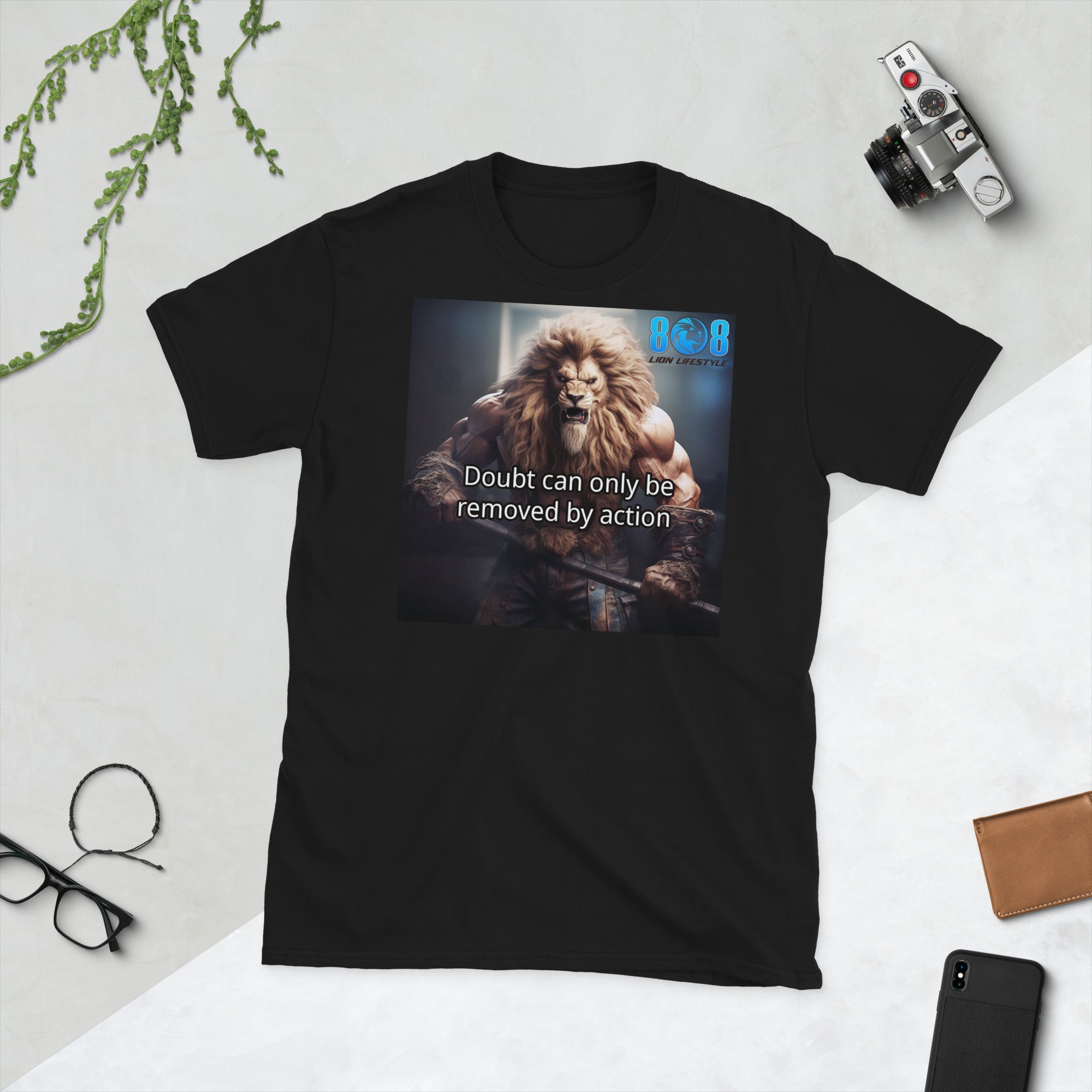 Take bold steps forward with our Removing Doubt T-Shirt, reminding you that action builds confidence. This Doubt Can Only Be Removed by Action Shirt fuels perseverance, while the Motivational Action Over Doubt Quote Tee inspires unstoppable progress. Wear the Inspirational Overcome Fear and Doubt T-Shirt, also a perfect Gift Confidence and Action Motivational Shirt for Men & Women. Add to cart today!