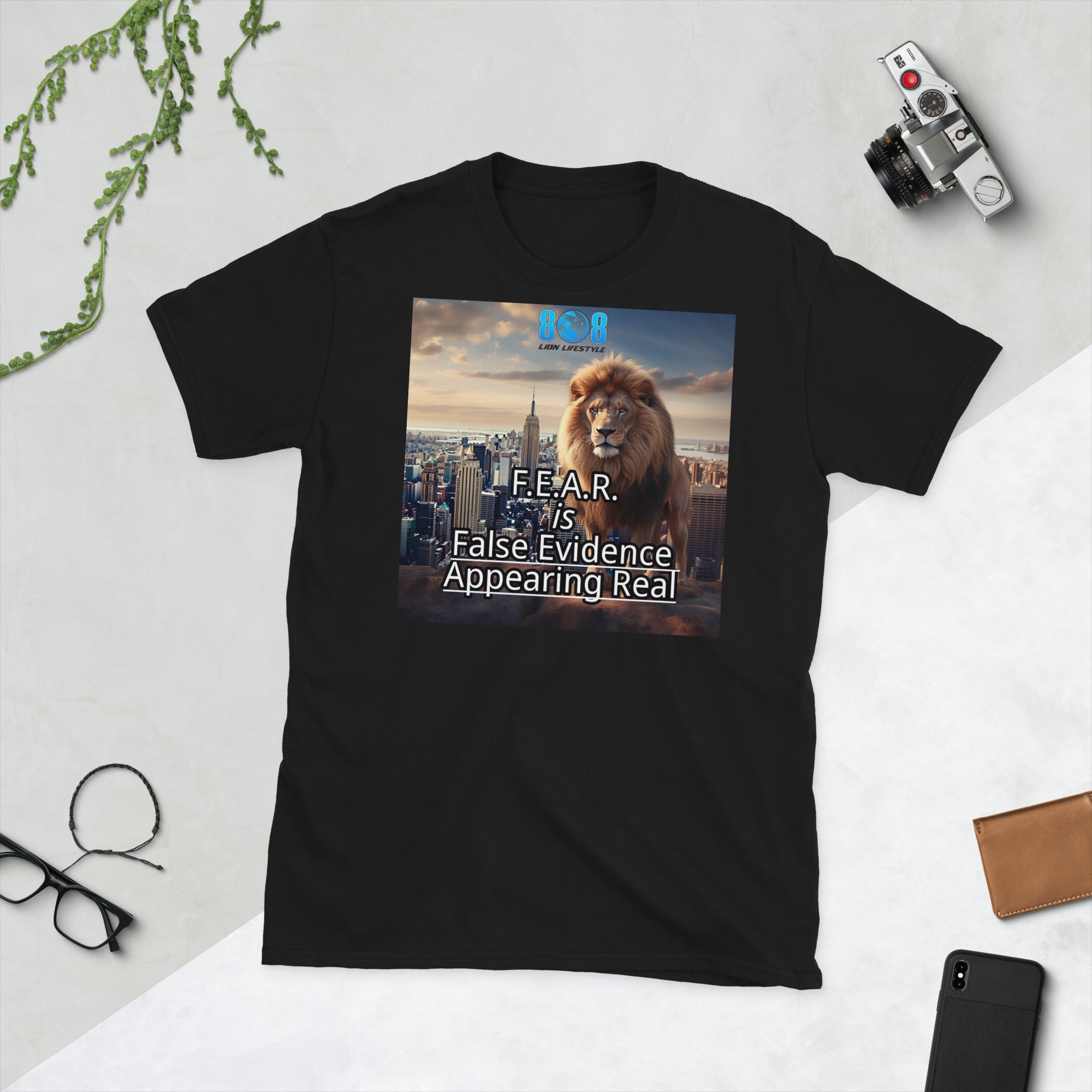 Break free from doubt with our bold FEAR T-Shirt, a powerful reminder that fear is only illusion. This False Evidence Appearing Real Motivational Shirt inspires courage, while the Overcome Fear Inspirational Quote Tee strengthens confidence. Wear the Faith Over Fear Christian T-Shirt, also a meaningful Gift Courage Over Fear Motivational Shirt for Men & Women. Step into strength—Add to cart today!