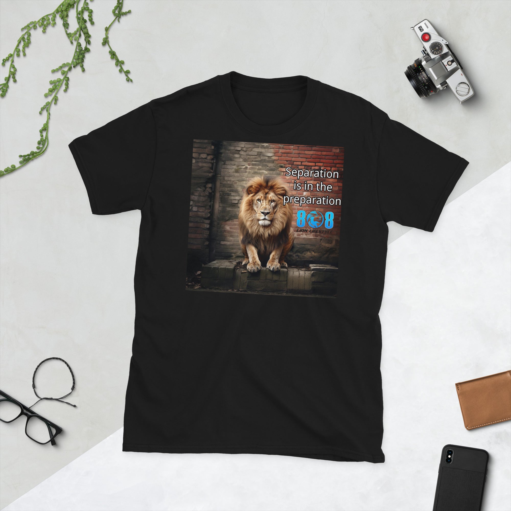 Step ahead of the pack with our Lion Preparation T-Shirt, reminding you that separation is always in the preparation. Wear the Separation In Preparation Motivational Shirt to inspire focus, or gear up with a Prepare For Success Tee to stay ready. Build habits in a Discipline And Preparation T-Shirt and chase victory in a Winning Through Preparation Shirt. Success favors the prepared—Add to cart today!