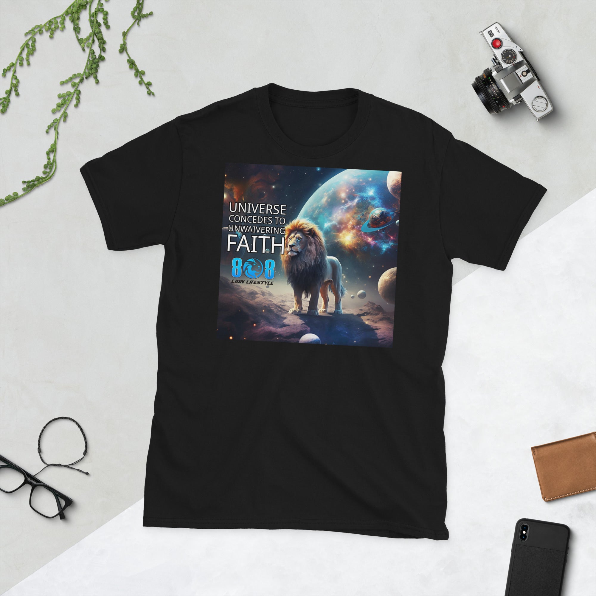 Stand bold in the Unwaivering Faith T-Shirt, a powerful reminder that belief conquers all. Inspire courage with the Faith That Moves Mountains Motivational Shirt, embrace confidence in the Power Of Belief Inspirational Tee, and walk strong with the Strength In Faith Quote T-Shirt. Shine with trust in the Universe Rewards Faith Graphic Tee. Live fearless in faith—Add to cart today!