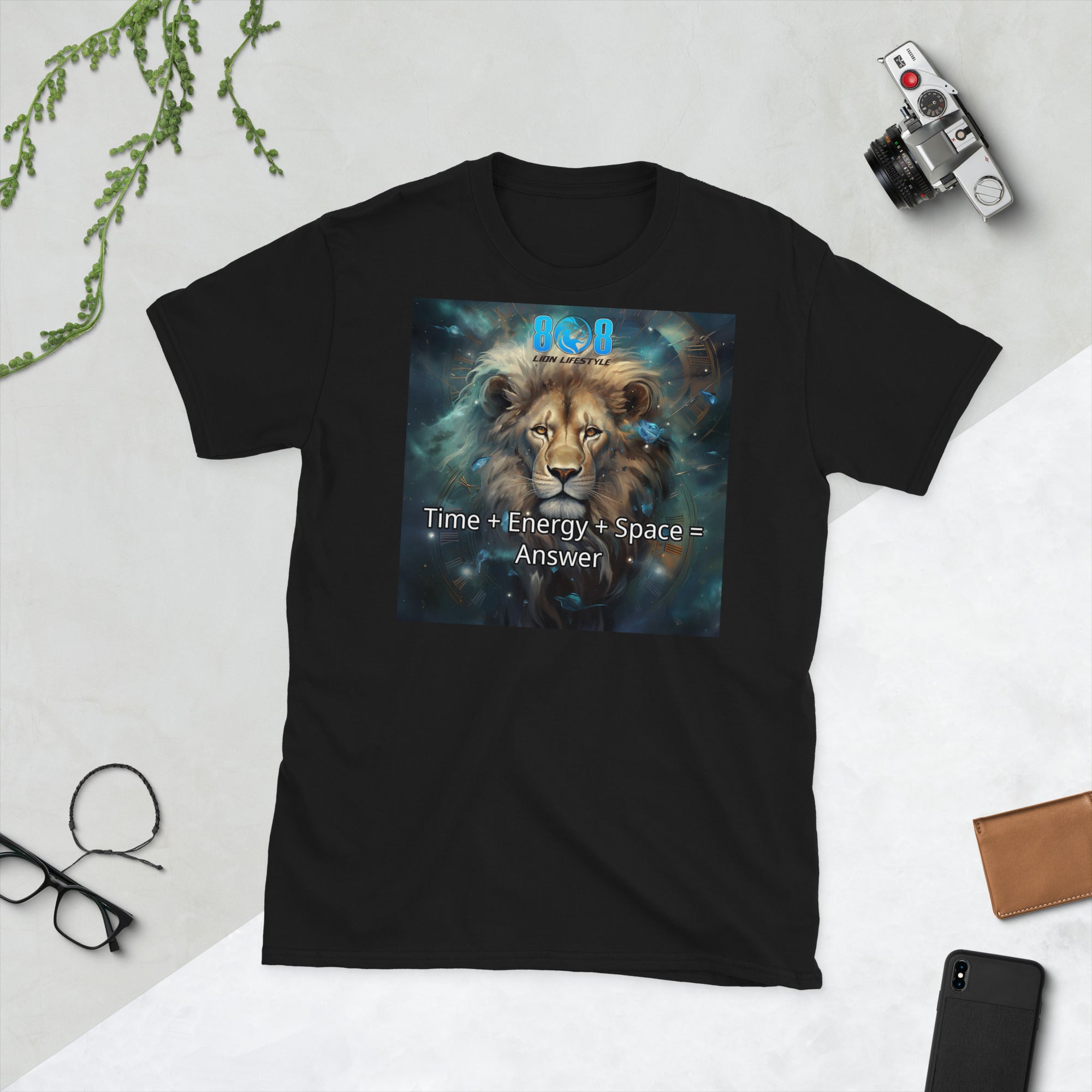 Unlock the equation of achievement with the Lion's Answer T-Shirt, a bold formula where time, energy, and space reveal truth. Fuel determination in the Time Energy Space Motivational Shirt and stay focused with the Formula For Success Quote Tee. Embrace clarity in the Wisdom And Power Lifestyle T-Shirt and drive change in the Inspired Action Creates Results Shirt. Wear your formula for greatness—Add to cart today!