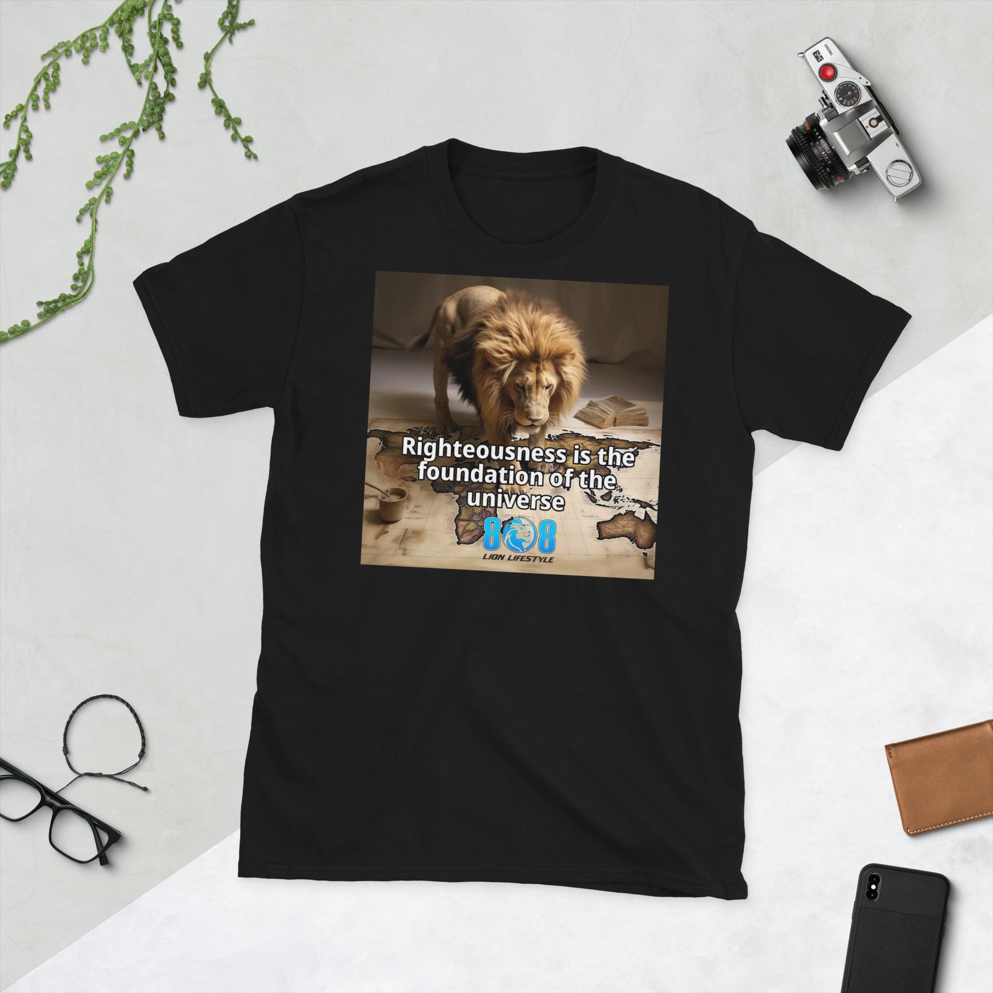 Stand firm in truth with our Righteous Foundation T-Shirt, a bold reminder that righteousness shapes the universe. Strengthen your walk with a Faith And Righteousness Shirt, inspire daily growth in a Spiritual Foundation Motivational Tee, and live with integrity in a Righteous Living Quote T-Shirt. Share divine alignment through a Universe And Righteousness Graphic Tee. Build your foundation on righteousness—Add to cart today!
