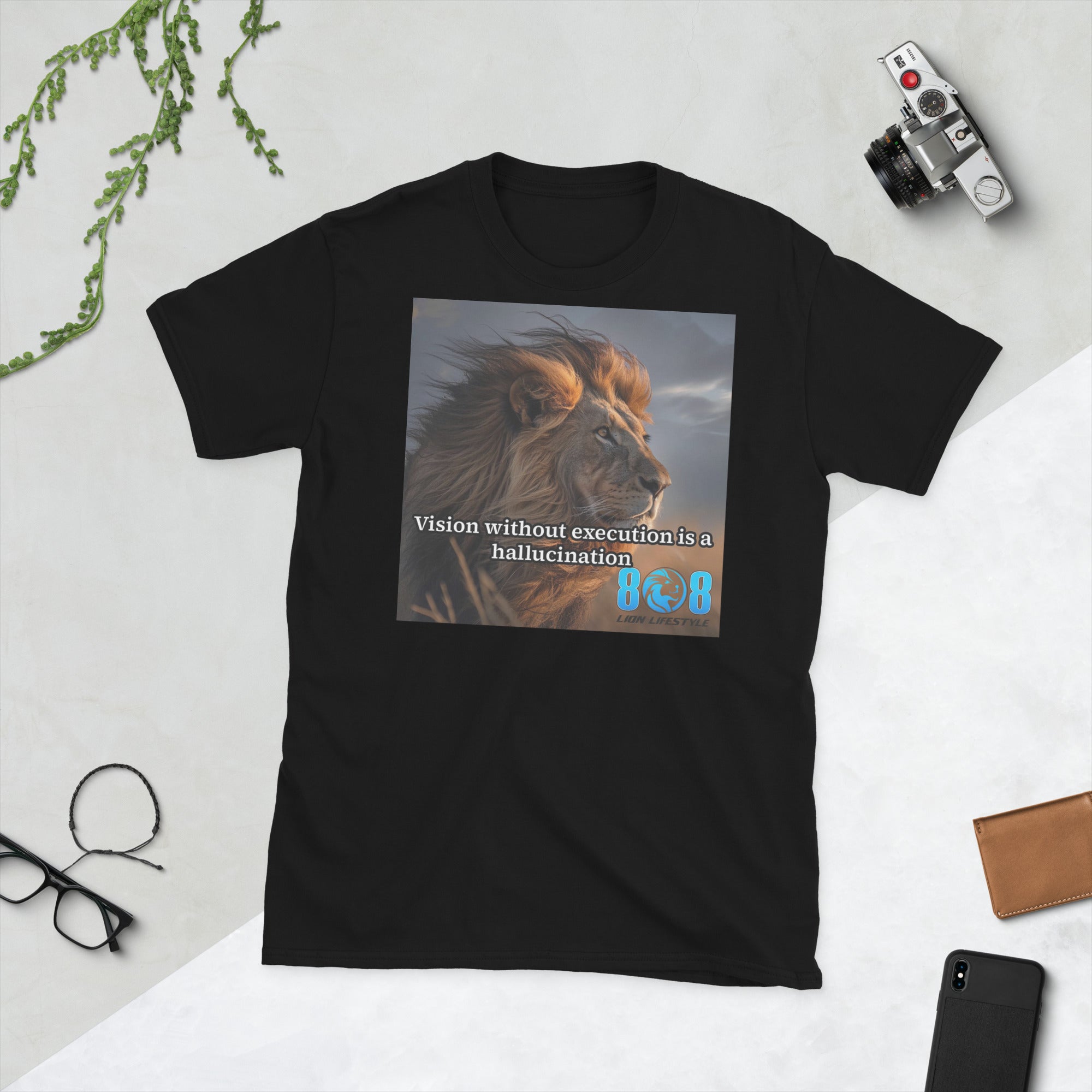 Turn vision into achievement with the Hallucination Prevention T-Shirt, a bold reminder that action makes dreams real. Inspire progress with the Vision With Execution Motivational Shirt and fuel determination in the Action Over Ideas Quote Tee. Elevate your journey wearing the Execute The Vision Lifestyle T-Shirt or the Dreams Into Reality Inspirational Shirt. Don’t just dream—Add to cart now!
