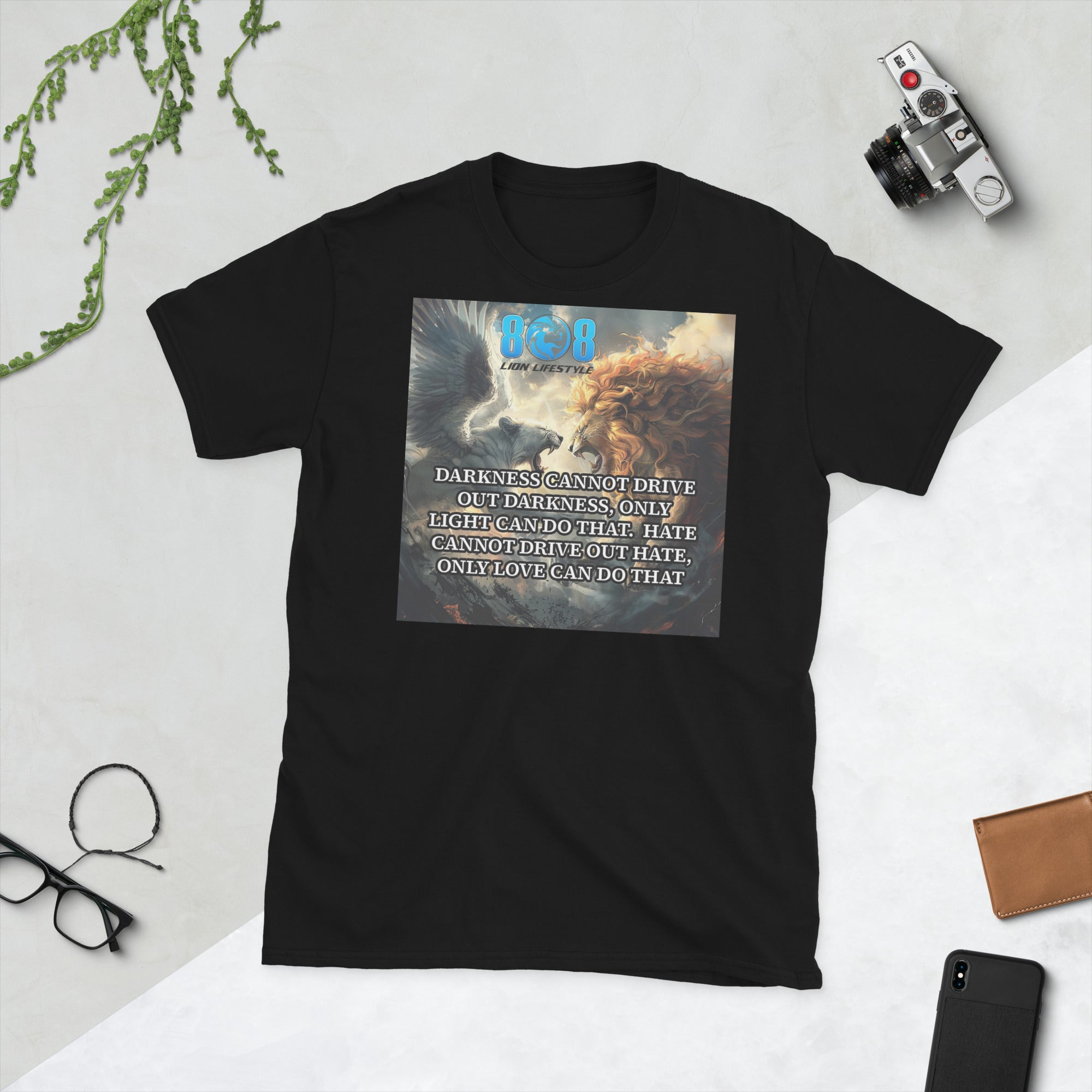 Shine with truth in our Light & Love T-Shirt, a timeless reminder that light conquers darkness. This bold Darkness Cannot Drive Out Darkness Shirt inspires hope, while the Only Love Can Do That Tee spreads compassion daily. Share unity with the Love Over Hate Quote T-Shirt or faith with the Faith Hope Love Shirt. Wear a message the world needs now—add to cart today!