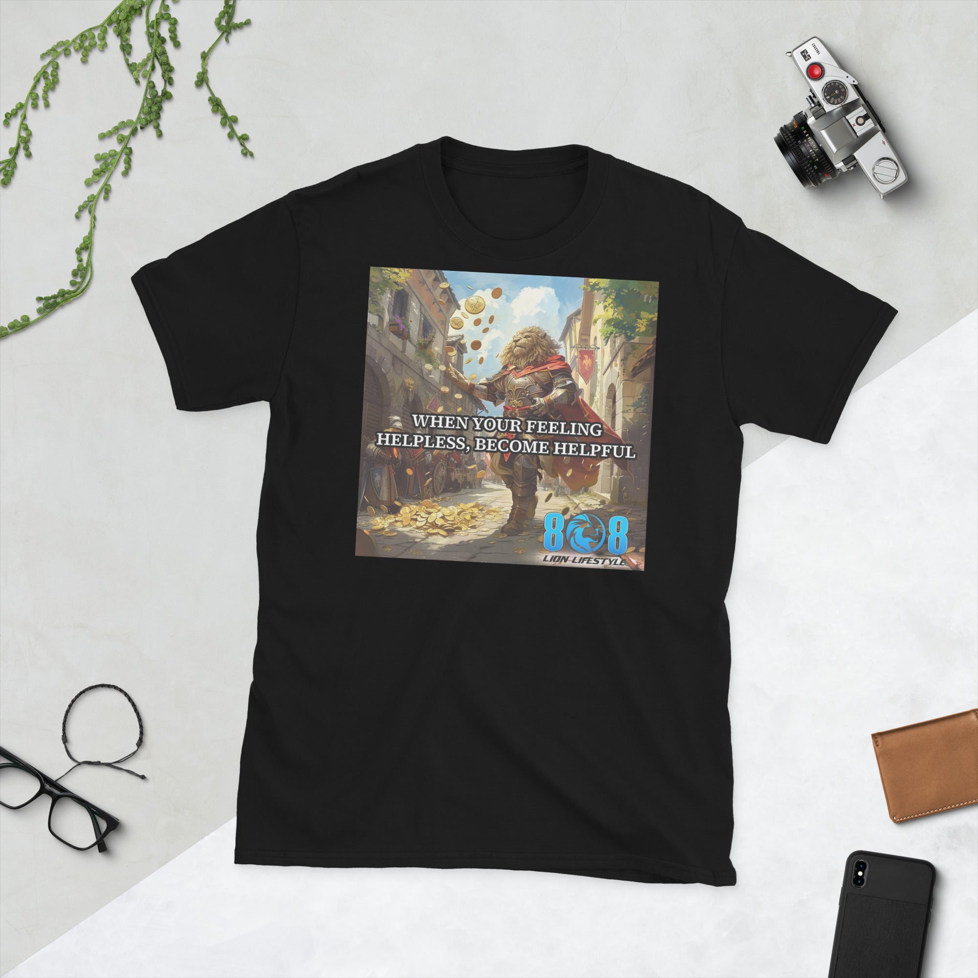 Rise above challenges with the Response To Helplessness T-Shirt, designed to turn struggle into strength. This Motivational Resilience Shirt empowers you to act with courage, while the Inspirational Quote T-Shirt keeps your mindset focused on growth. Wear it as an Empowerment Graphic Tee and inspire others. Perfect as a Mental Strength Motivational Shirt, it fuels confidence daily. Step into strength—Add to cart today!