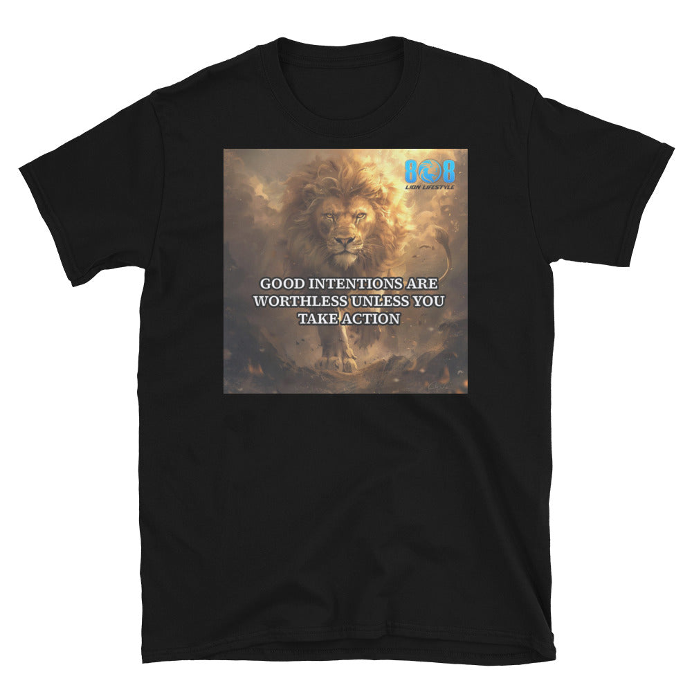 Make your mark with the Intentions With Actions T-Shirt, a bold reminder that real change comes from doing. This Take Action Motivational Quote Tee fuels progress, while the Good Intentions Without Action T Shirt highlights the power of discipline. Step forward in an Action Over Words Inspirational Shirt or gear up with a Productivity and Discipline Motivational Tee. Move beyond intentions—Add to cart today!