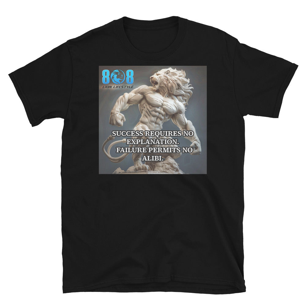 Success speaks for itself with our Explanation & Alibi T-Shirt, a bold statement that results need no defense. Show confidence in a Success Needs No Explanation Shirt, embrace resilience with a No Alibi Failure Motivational Tee, and highlight integrity in an Accountability And Success Quote T-Shirt. Stand tall in a Success And Failure Truth Shirt. Let results do the talking—Add to cart today!