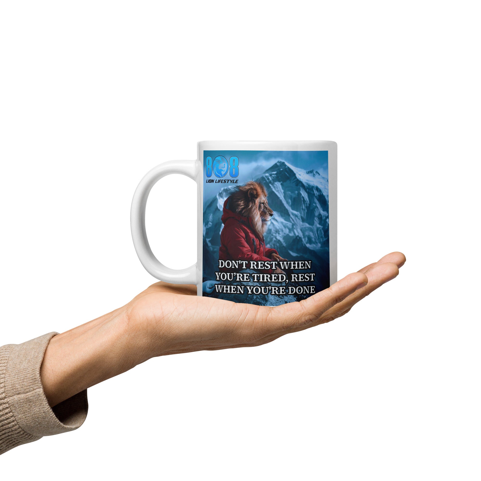 Push beyond limits with the Rest When Done Mug, crafted for achievers who refuse to quit early. This motivational hustle mug doubles as a powerful productivity quote mug, a daily discipline mindset mug, and a bold hard work coffee mug that fuels determination from sunrise to grind time. Stay focused and finish strong—Add to cart now.