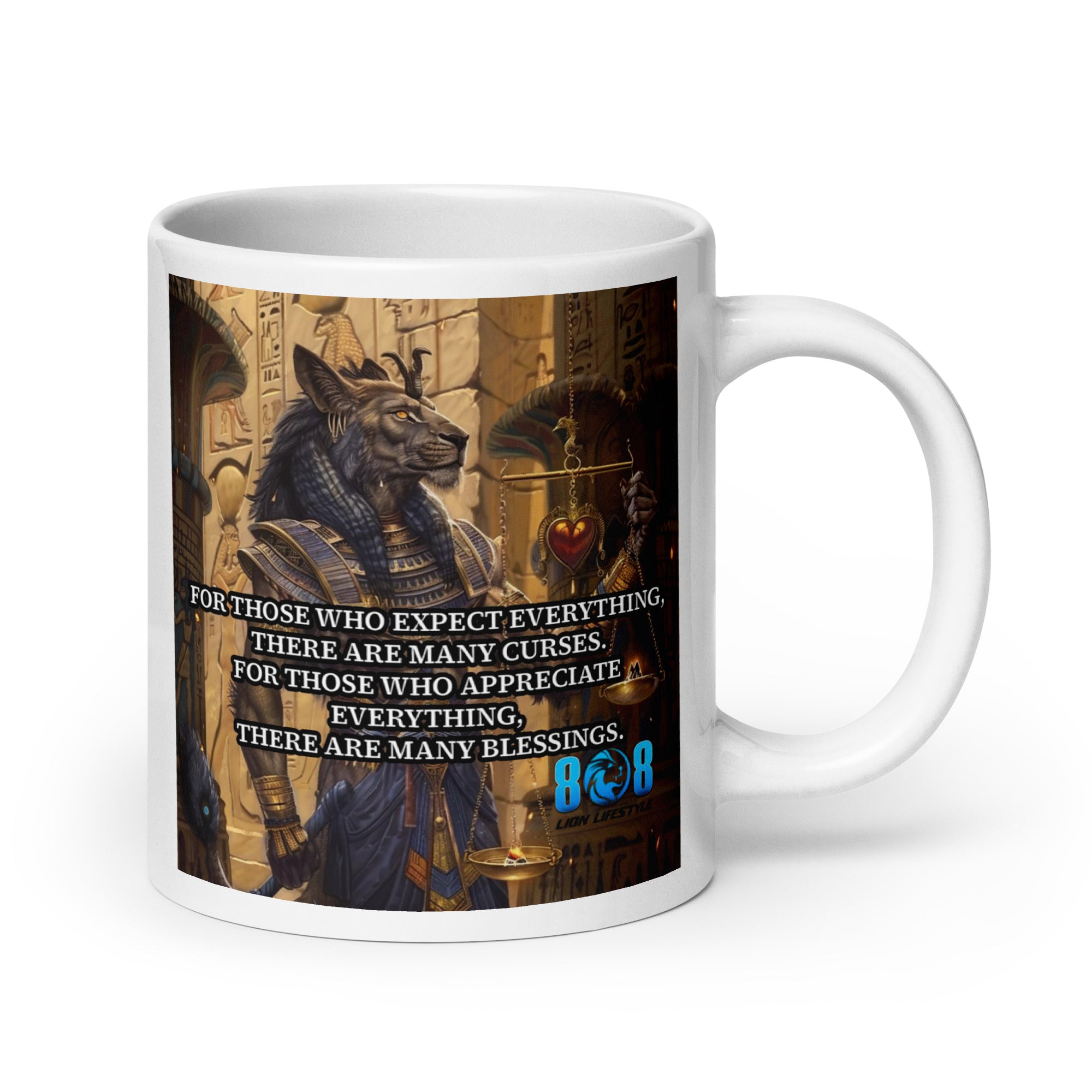 Shift your perspective with the Curses And Blessings Mug, crafted to elevate your heart toward gratitude. This Gratitude mindset mug encourages daily appreciation, while the Appreciation lifestyle mug nurtures awareness of life’s gifts. Embrace abundance with a Blessings overflow coffee mug and strengthen character through a Positive virtue mug designed for personal growth. Add to cart now.