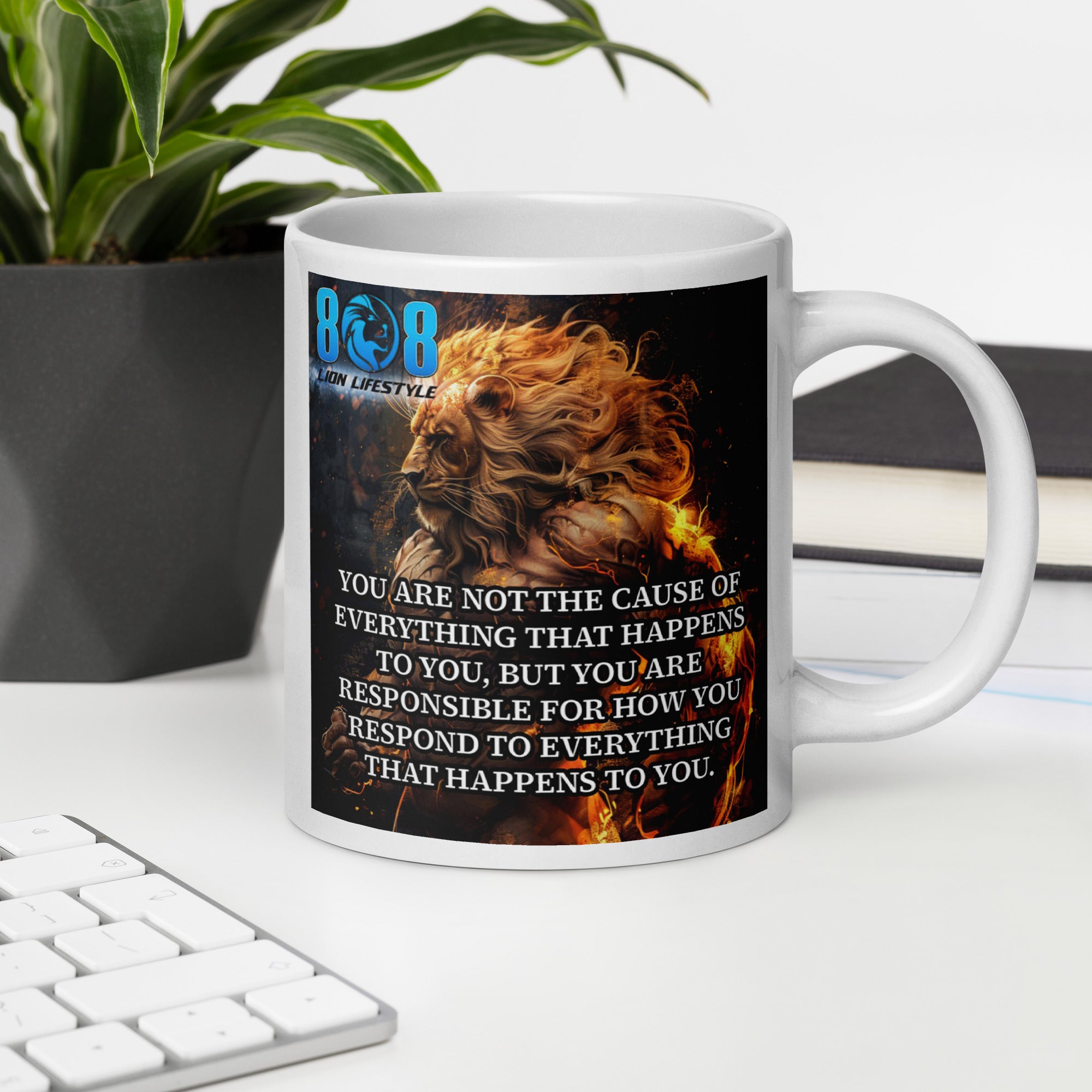 The Responsibility To Life Mug reminds you that your power is in how you choose to respond. This Respond with strength mindset mug builds resilience, while the Life response mastery mug reinforces emotional control. Stay grounded with the Own your reactions coffee mug, crafted as an Empowered response lifestyle mug for daily growth and personal leadership. Add to cart.