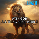 Embrace divine confidence with the Possibilities With God T-Shirt, a bold expression of faith and strength. Wear this Faith In God Motivational Shirt to inspire daily hope, while the Christian Scripture Quote Tee reminds you of God’s promises. Share your belief with the Bible Verse Inspirational T-Shirt and uplift spirits with the All Things Are Possible Graphic Tee. Live your faith—Add to cart today!